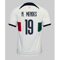 Portugal Nuno Mendes #19 Fußballbekleidung Auswärtstrikot WM 2022 Kurzarm